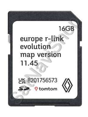 Renault R-link 2026 Navigation Sat Nav Map SD Card