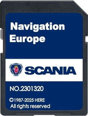 SCANIA TRUCK  SAT NAV MAP UPDATE SD CARD EUROPE 2025