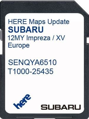 SUBARU STARLINK GEN1 XV/IMPREZA MY12 EUROPE 2022 SD CARD