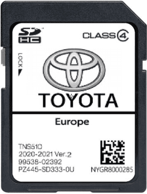 Toyota Tns510 Sat NAV SD Card Navigation Map Update 2021