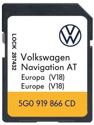 VW Discover Media AT 2024 Sat Nav Map Update SD Card V18