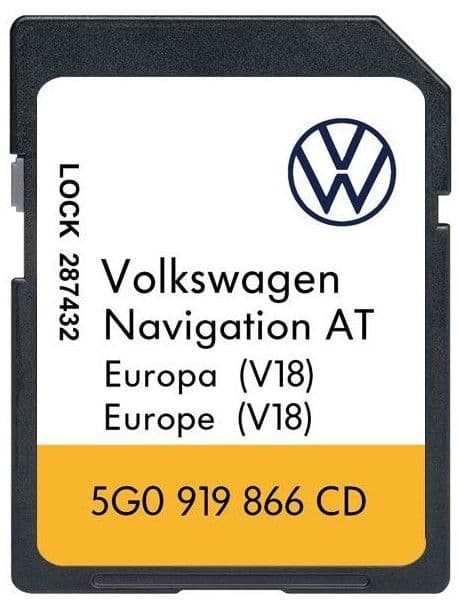 VW Discover Media MIB1 Map Update 2026 UK & Europe SD Card