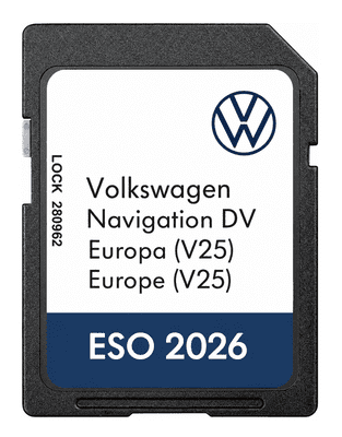 VW Discover Pro Navigation DV Sat Nav Map SD Card Europe 2026