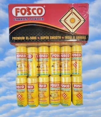 12 X 70gm Fosco Improved Quality Carrom Board Powder XL-5000 Super Smooth
