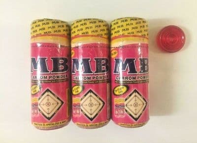 3 X 85g MB Improved Quality Carom/ Carrom Board Powder Bottle Extra Smooth