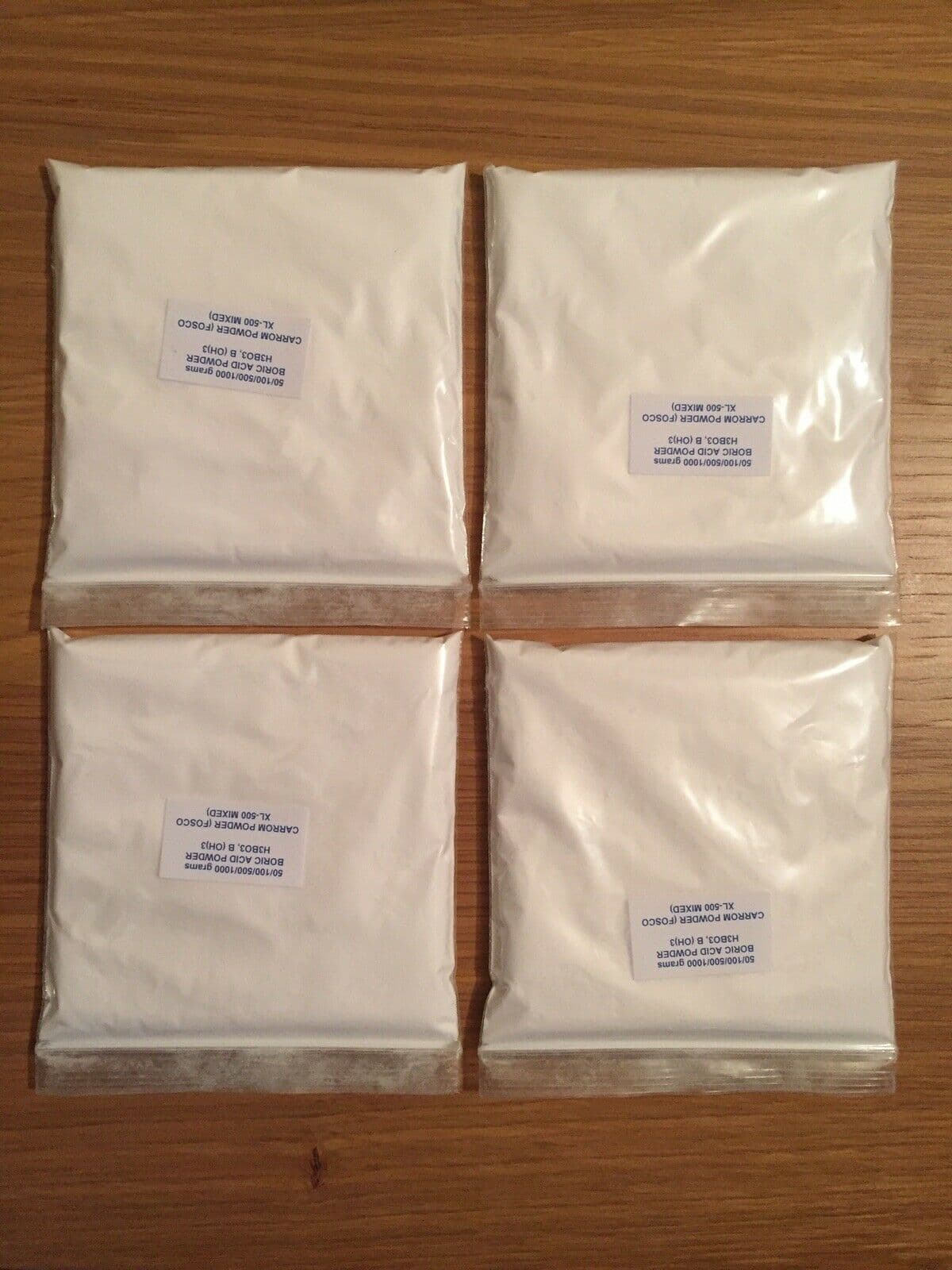 4 X 100g Superior Quality Carrom Board Boric Powder A Mix of XL-500 ...