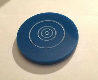 Large Carrom Board Striker 69mm X 8mm Tournament  Karrum Carom Striker Blue Grip