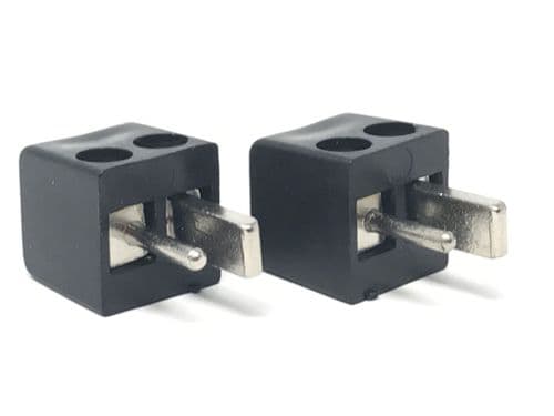 DIN Speaker plug with cable screw (pair)