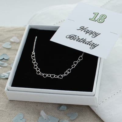 18th Birthday Heart Necklace