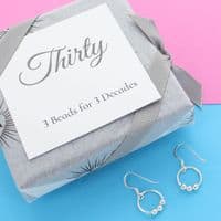 30th Birthday Bead Earrings