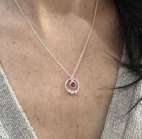 30th Birthday Infinity Birthstone Bead Necklace