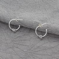 30th Birthday Infinity Ring Hoop Earrings