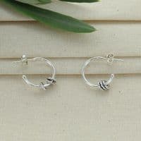 30th Birthday Infinity Ring Hoop Earrings