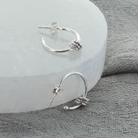 30th Birthday Infinity Ring Hoop Earrings