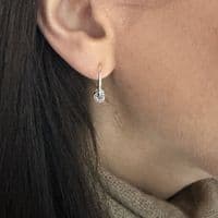 30th Birthday Infinity Ring Hoop Earrings