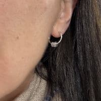 30th Birthday Infinity Ring Hoop Earrings