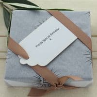 30th Birthday Infinity Ring Hoop Earrings