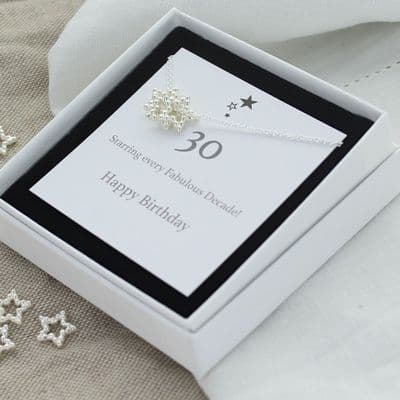 30th Birthday Star Necklace