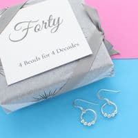 40th Birthday Bead Earrings
