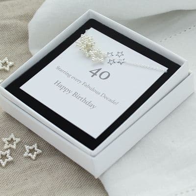 40th Birthday Star Necklace