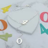 40th Number Birthday Lariat Necklace