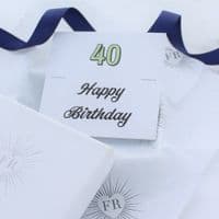 40th Number Birthday Lariat Necklace
