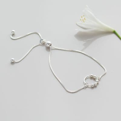 50th Birthday Bead Slider Bracelet