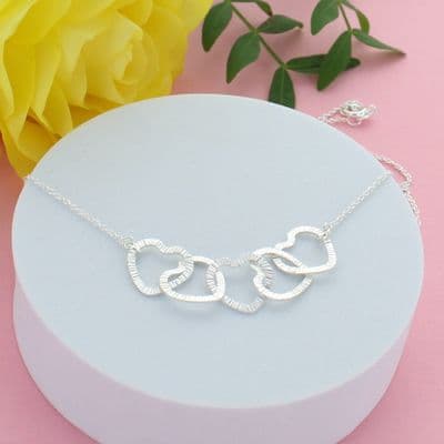 50th Birthday Infinity Hearts Necklace