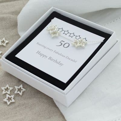 50th Birthday Star Necklace