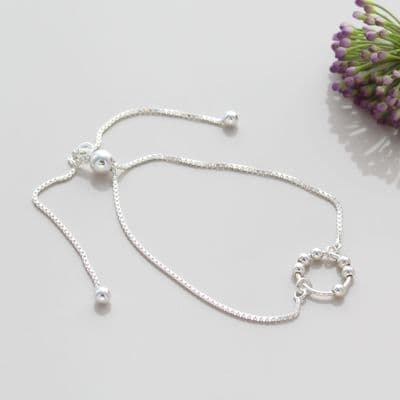 60th Birthday Bead Slider Bracelet