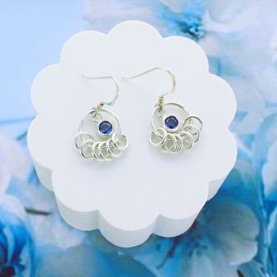 60th Birthday Infinity Birthstone Earrings