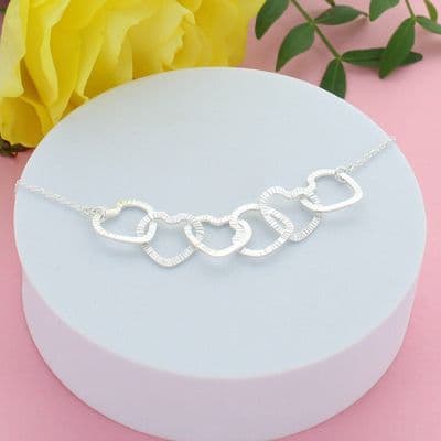 60th Birthday Infinity Hearts Necklace