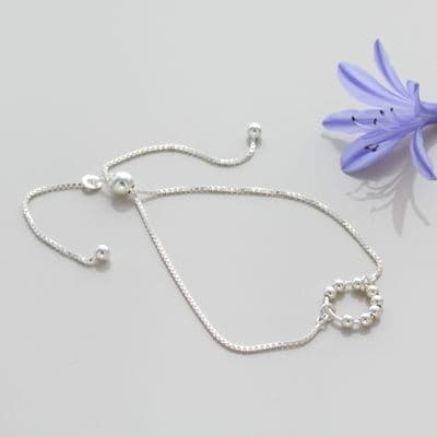 70th Birthday Bead Slider Bracelet