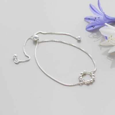 80th Birthday Bead Slider Bracelet