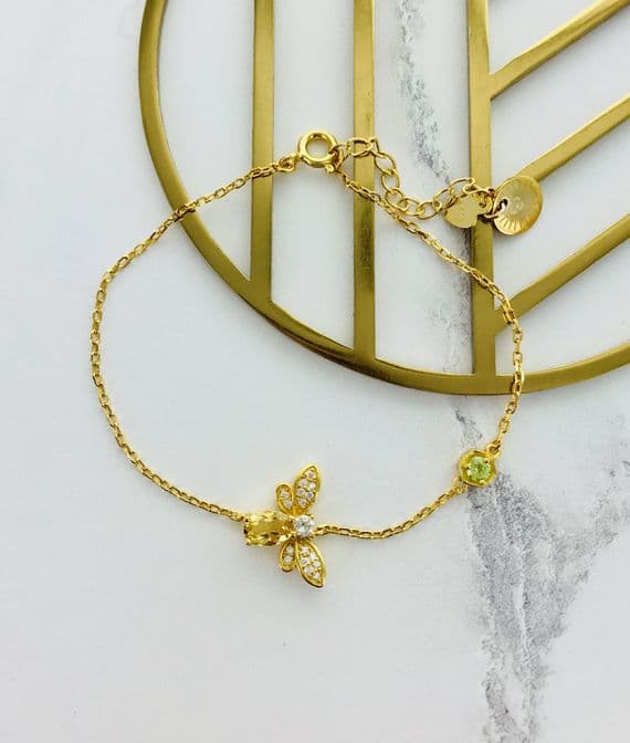 Bee And Honeycomb Bracelet