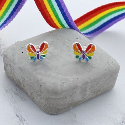 Butterfly Rainbow Earrings