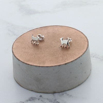 Cat Stud Earrings