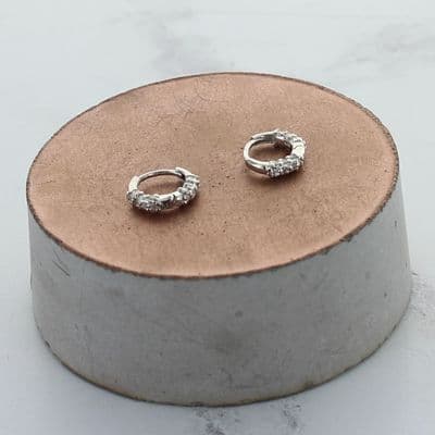 Celeste Huggie Hoop Earrings