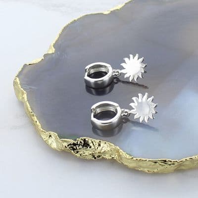Celestial Sun Hoop Earrings