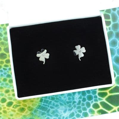 Clover Shaped Stud Earrings