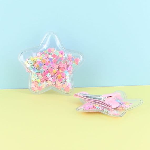 Confetti Star Hair Clips