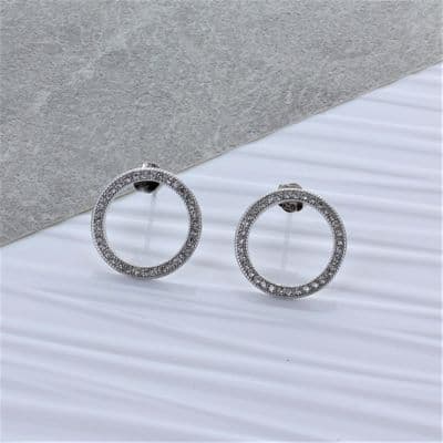 Cubic Zircon Hoop earrings