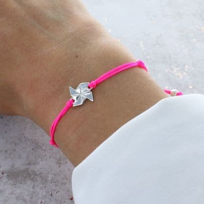 Delicate Sterling Silver Pinwheel Friendship Bracelets