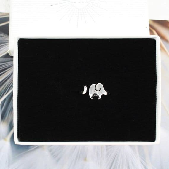 Elephant And Trunk Toe Ring