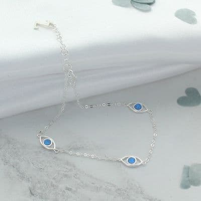 Evil Eye Opal Personalised Bracelet