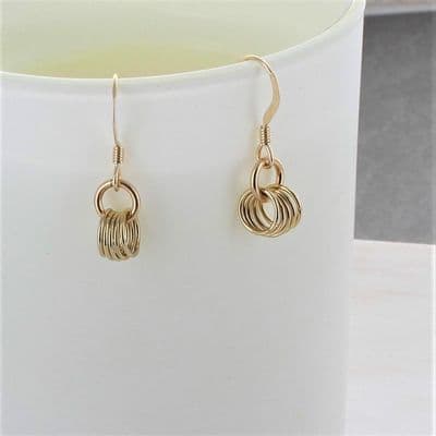 Five Gold Rings Earrings
