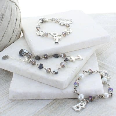 Flower Girl Charm Bracelets