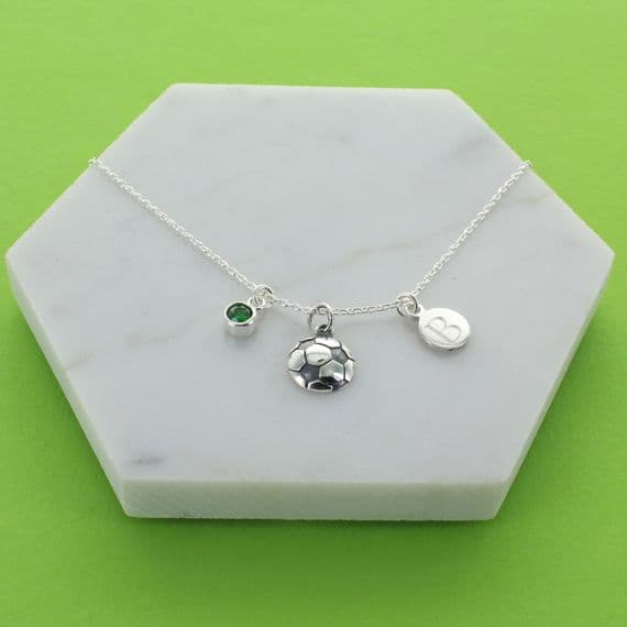 Football Personalised Charm Necklace
