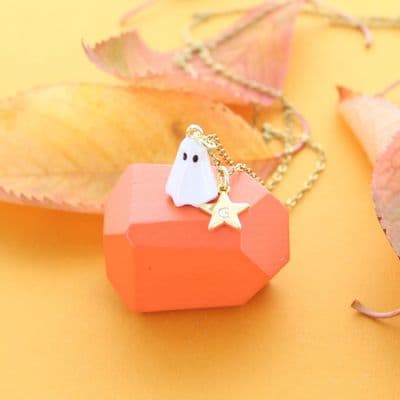 Ghost Personalised star Charm Necklace