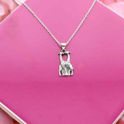 Giraffe Love Detail Charm Necklace